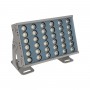 GLOBOSTAR® FLOODHENO 999-0263 Προβολέας Σποτ Wall Washer LED 24W 2040lm 30° AC 220-240V Αδιάβροχο IP67 Ultra Θερμό Λευκό 2200K - Bridgelux SMD Chip - Γκρι - Μ24 x Π11 x 16.5cm - 3 Χρόνια Εγγύηση