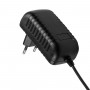 GLOBOSTAR® VOLTIX GLB-107-0002 Τροφοδοτικό/Μετασχηματιστής Class II SELV 24W 2A AC 220-240V σε DC 12V IP20 - Μαύρο Ματ - Μ8 x Π4.2 x Υ2.8cm - 3 Χρόνια Εγγύηση