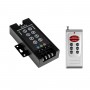 GLOBOSTAR® RGBCONTROLLER 73405 Dimmer / Controller με RF Ασύρματο Χειριστήριο με 3 x 10A 240W Κανάλια DC 12-24V 30A 720W Max IP20 - RF2.4Ghz - Μ12 x Π5.5 x Υ2.5cm - 2 Χρόνια Εγγύηση