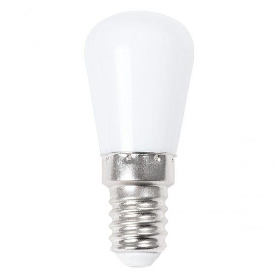 GloboStar® 76057 Λάμπα E14 S6 LED SMD 2835 3W 290lm 320° AC 230V Ψυγείου Ψυχρό Λευκό 6000K Μ2.6xΠ2.6xΥ6