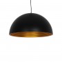 GLOBOSTAR® MEDEA 01344 Μοντέρνο Κρεμαστό Φωτιστικό Οροφής με Ντουί 1 x E27 AC 220-240V IP20 - Μαύρο & Χρυσό - Μ60 x Π60 x Υ30cm