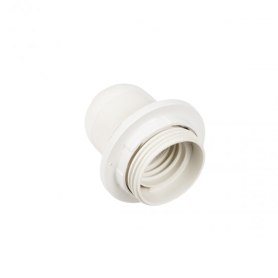 GloboStar® 78960 ΣΕΤ Ντουί E27 με Ροδέλα Πλαστικό Λευκό DIY