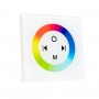 LED RGB Controller Λευκό Τοίχου Αφής 12v (144w) - 24v (288w) DC GloboStar 77419 Μ8.5xΠ8.5xΥ3.5
