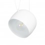 GLOBOSTAR® JASPER 01374 Μοντέρνο Κρεμαστό Φωτιστικό Οροφής με Ντουί 1 x E27 AC 220-240V IP20 - Λευκό - Μ26.5 x Π26.5 x Υ20.5cm
