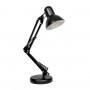 GLOBOSTAR® DESK 01538 Μοντέρνο Επιτραπέζιο Φωτιστικό Πορτατίφ με Ντουί 1 x E27 AC 220-240V IP20 - Μαύρο - Μ15 x Π15 x Υ67cm