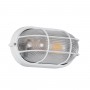GLOBOSTAR® BOATLIGHT 61582 Vintage Φωτιστικό Καραβοχελώνα Τοίχου & Οροφής με Ντουί 1 x E27 AC 220-240V Αδιάβροχο IP65 - Λευκό Ματ - Μ21 x Π10.4 x Υ9cm