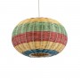 GLOBOSTAR® CABALLEROS 02055 Boho Κρεμαστό Φωτιστικό Οροφής με Ντουί 1 x E27 AC 220-240V IP20 - Πολύχρωμο - Μ40 x Π40 x Υ25cm