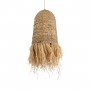 GLOBOSTAR® PORTOFERRAIO 02170 Boho Κρεμαστό Φωτιστικό Οροφής με Ντουί 1 x E27 AC 220-240V IP20 - Μπεζ - Μ30 x Π30 x Υ70cm
