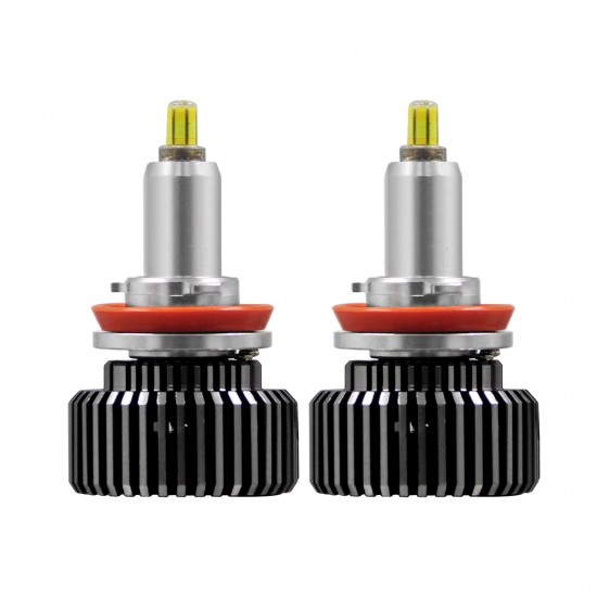 GloboStar® 82067 H11 360° Line Extreme KIT Βασικού Φωτισμού Αυτοκινήτου & Φορτηγού 3rd Generation Can-Bus Extreme Truck Series LED CREE CXB COB 80W 7600lm DC 12-24V Αδιάβροχο IP66 Ψυχρό Λευκό 6000K