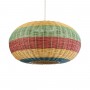 GLOBOSTAR® CABALLEROS 02056 Boho Κρεμαστό Φωτιστικό Οροφής με Ντουί 1 x E27 AC 220-240V IP20 - Πολύχρωμο - Μ70 x Π70 x Υ36cm
