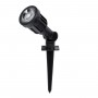 GLOBOSTAR® GARDENINI 61545 Φωτιστικό Σποτ για Φυτά - Δέντρα με Βάση Κήπου / Καρφωτό LED 5W 400lm 38° DC 24V Αδιάβροχο IP68 Μπλε Dimmable - Lumileds SMD Chip - Μαύρο - Μ5.5 x Π5.5 x Υ13.5cm - 3 Χρόνια Εγγύηση