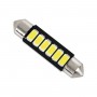 GLOBOSTAR® C5W 81304 Σωληνωτή Λάμπα C5W 42mm LED 0.72W 240lm 120° DC 12V IP20 Ψυχρό Λευκό 6000K - 6 x Epistar SMD5630 Chip - Μ4.2 x Π0.9 x Υ0.9cm - 1 Χρόνο Εγγύηση
