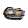 GLOBOSTAR® BOATLIGHT 61622 Vintage Φωτιστικό Καραβοχελώνα Τοίχου & Οροφής με Ντουί 1 x E27 AC 220-240V Αδιάβροχο IP65 - Χάλκινο Παλαιωμένο Εφέ Σκουριάς Ματ - Μ21 x Π10.4 x Υ9cm