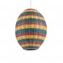 GLOBOSTAR® CABALLEROS 02065 Boho Κρεμαστό Φωτιστικό Οροφής με Ντουί 1 x E27 AC 220-240V IP20 - Πολύχρωμο - Μ40 x Π40 x Υ50cm