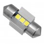 GloboStar® C5W 81336 Λάμπα Αυτοκινήτου 28mm FESTOON  3rd Generation Can-Bus Extreme Series LED 3 SMD 3030 3W 450lm 120° DC 12V IP20 Ψυχρό Λευκό 6000K