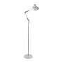 GLOBOSTAR® AUDREY 01469 Vintage Επιδαπέδιο Φωτιστικό με Ντουί 1 x E27 AC 220-240V IP20 - Ασημί - Μ15 x Π15 x Υ190cm