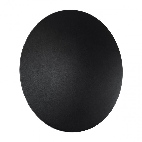 GLOBOSTAR® HELIO-R 60661 Μοντέρνο Φωτιστικό Τοίχου - Απλίκα LED 12W 1200lm 120° AC 220-240V Αδιάβροχο IP65 Θερμό Λευκό 2700K - Lumileds SMD Chip & TÜV SÜD Driver - Μαύρο Ματ - Μ26 x Π26 x Υ5cm - 5 Χρόνια Εγγύηση